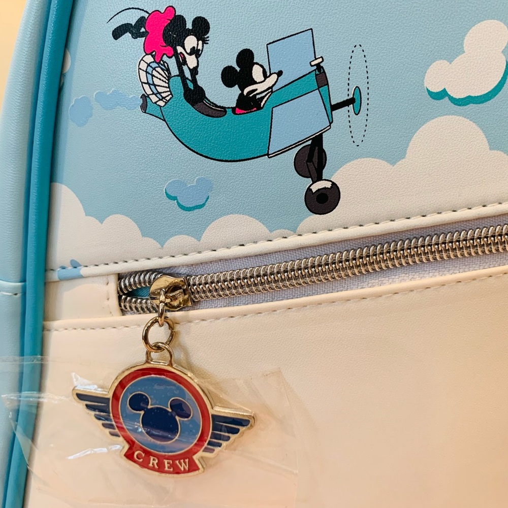 Disney Mickey Mouse Airplane Crazy Mini Backpack - Picture 5 of 14
